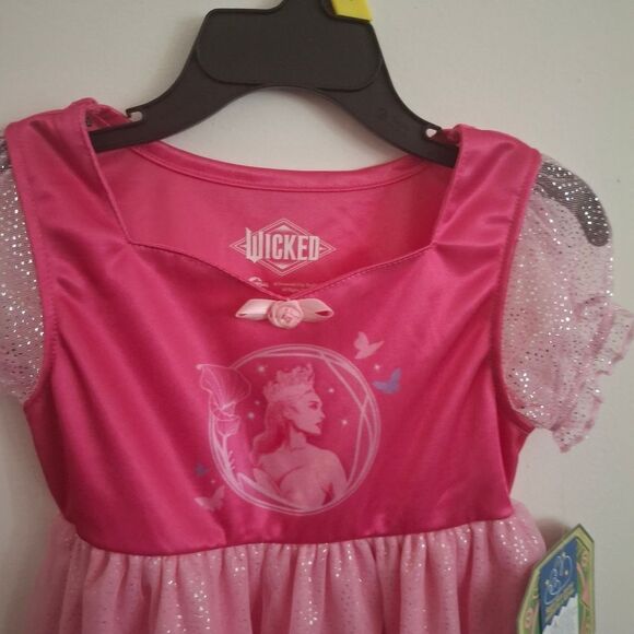 Girls Pink WICKED Ariana Grande Pajama Nightime Gown - Picture 4 of 7